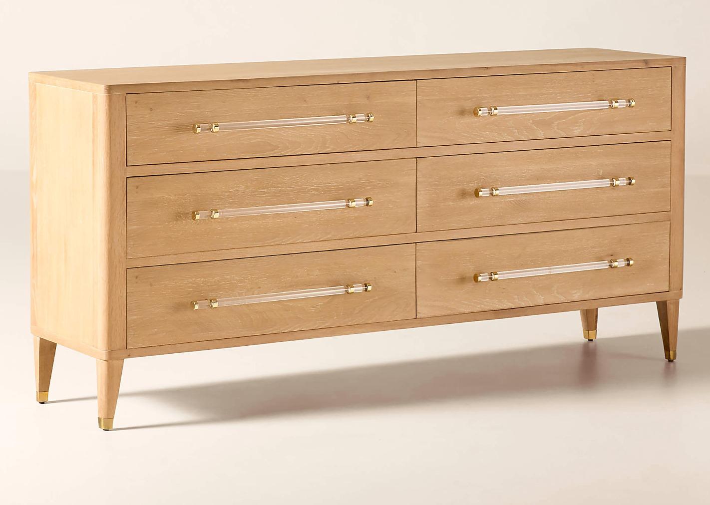 Oak Sideboard with Brass Hardware thumbnail 4